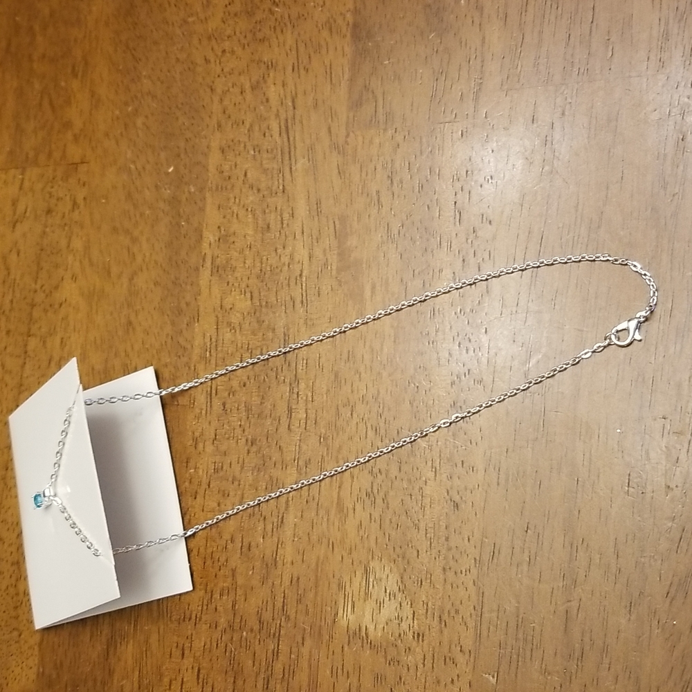 Effy Silver Stackable Layering Necklace With Blue… - image 2